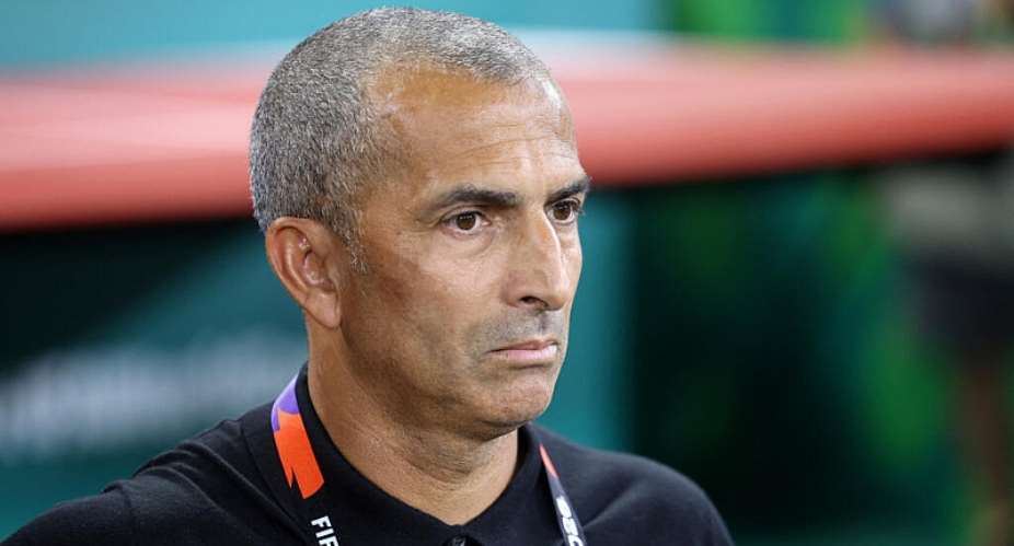 Tunisias French head coach Sabri Lamouchi looks on ahead of the 2026 World Cup Group F football match between Sweden and Tunisia at the Monterrey Stadium in Guadalupe on June 14, 2026. -  Julio Cesar Aguilar, AFP