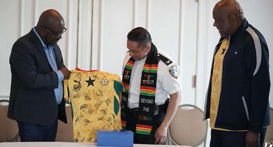 GFA President, Ambassador Smith meet top Police Command in Providence, Rhode Island ahead of FIFA World Cup opener