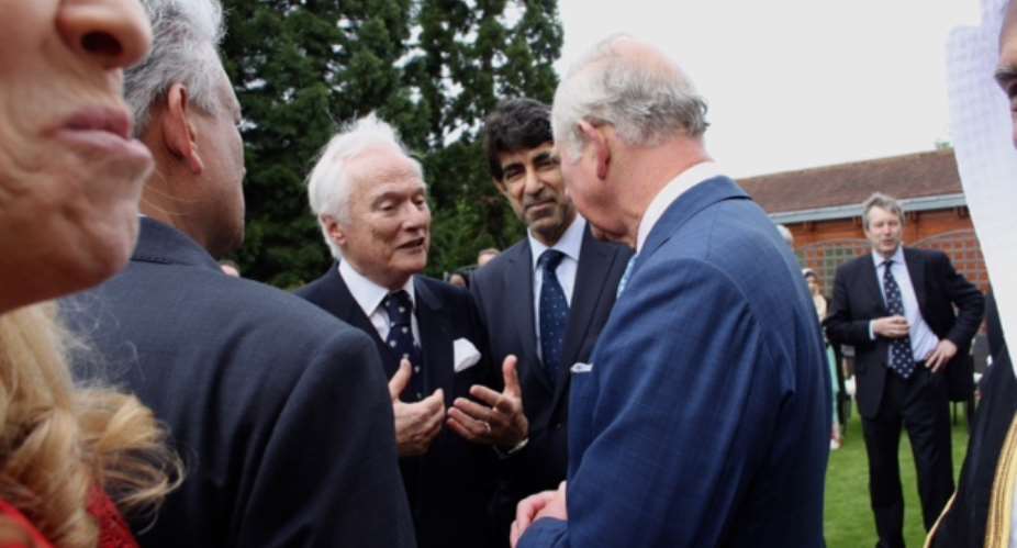 Dr. Hanif Hassan Ali Al Qassim Chairman Of The Geneva Centre On Human Rights And Its Executive Director Ambassador Idriss Jazairy Meet With Prince Charles, The Prince Of Wales