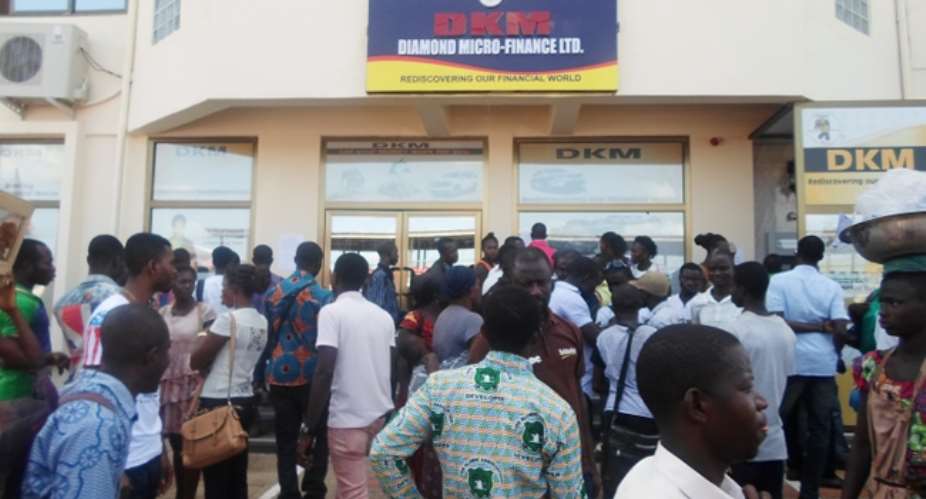 Where Our Money Dey? – Angry Depositors Of DKM Disappointed At Akufo-Addo