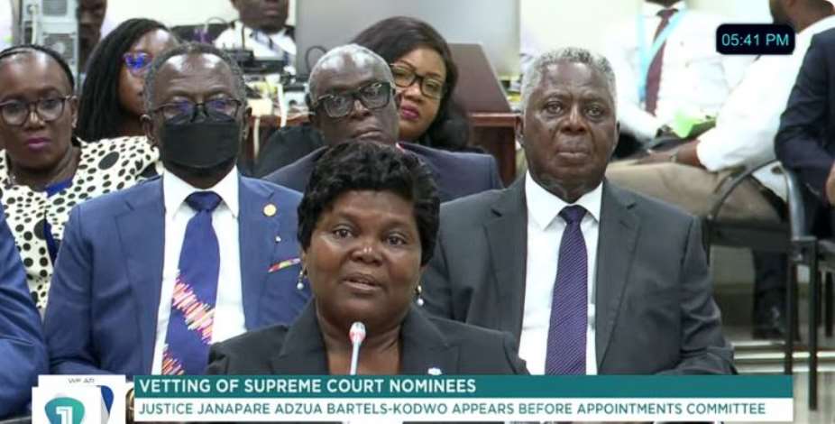 Vetting: Building more courts won’t fix case backlog – Supreme Court nominee Justice Bartels-Kodwo