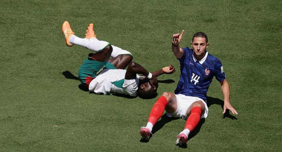 Adrien Rabiot in action during Frances World Cup opener against Senegal. -  Adam Hunger, AP