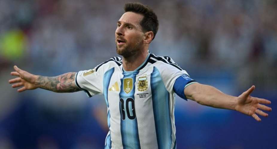 Messi draws level with Klose as hat-trick v Algeria kicks off Argentinas title defence