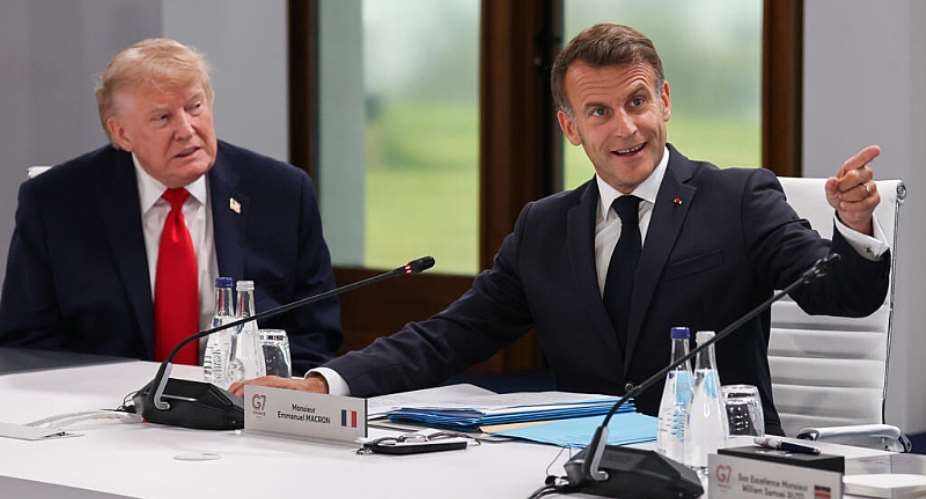 US President Donald Trump dominated discussions at the G7 summit and was due to attend a dinner hosted by French President Emmanuel Macron at the Palace of Versailles. -  Ludovic MARIN / AFP