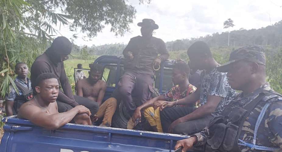 Adansi Akrofuom: DCE leads operation to arrest illegal miners