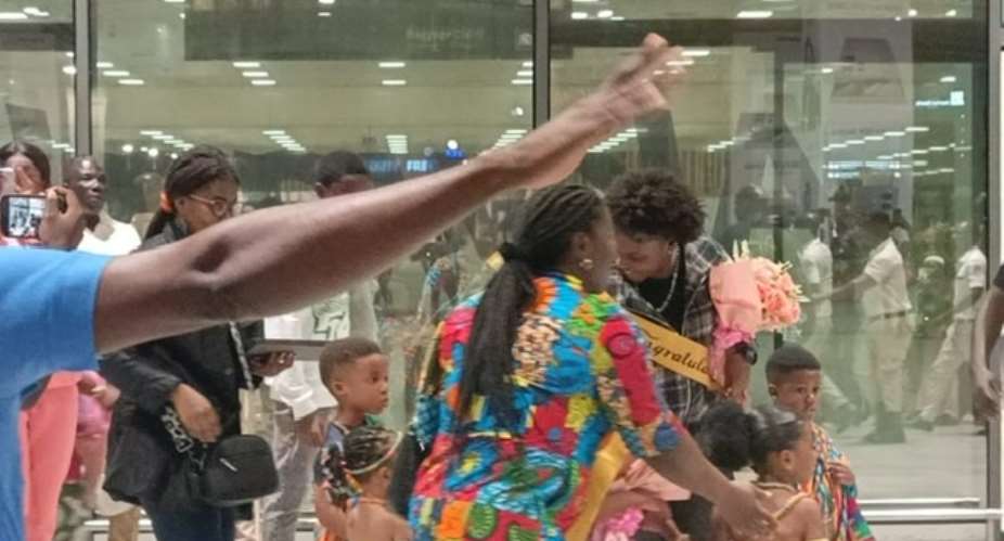 Afronita and Abigail receive heros welcome at KIA
