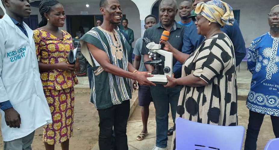 Member of Parliament for Gomoa Central, Hon. Naana Eyiah last Saturday donated the modern science equipment