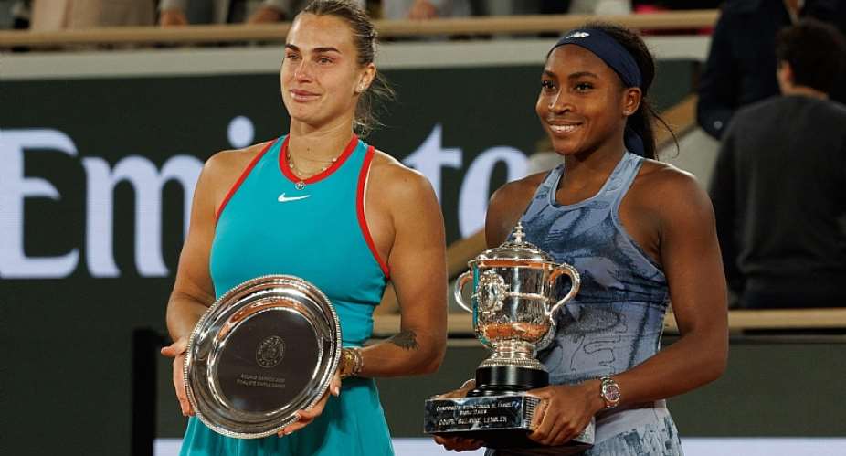 Getty ImagesImage caption: Aryna Sabalenka (left) has lost both of the Grand Slam finals she has competed in this year