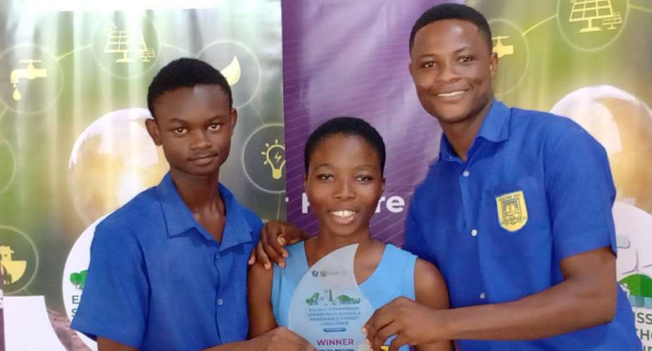 Students of Adidome Senior High who represented the school at the Renewable Energy Challenge