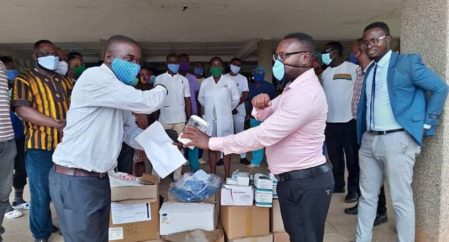 COVID-19: Dominase SDA Hospital Staff Contribute To Buy PPE Worth Ghc10,000