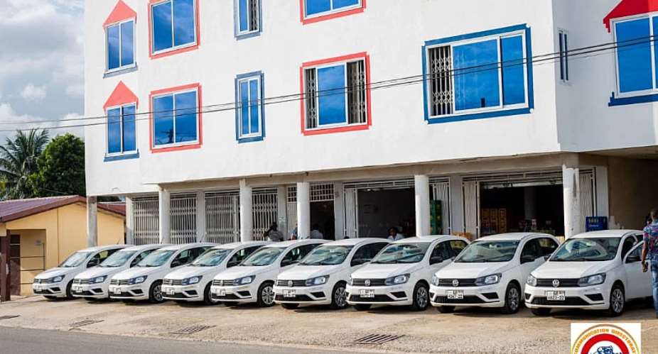 Hawa Koomson presents 10 cars to drivers in Awutu Senya East