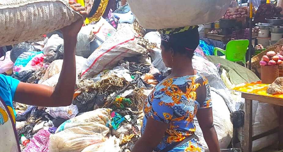 Refuse engulfs Nima Market in Accra