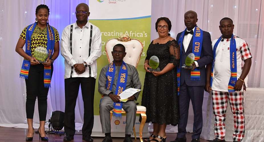 Mr. Ben Hassan Ouattara second from left with the Top four Award Winners