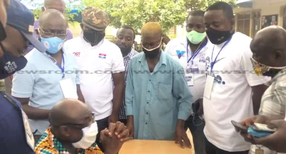 NPP Primaries: Chaos As Delegate Named Already Ticked As Voted At Okaikoi South