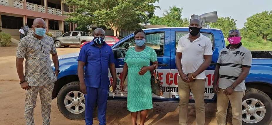 Ketu South NCCE Receives COVID-19 Vehicle To Intensify Public Education