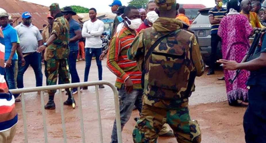 NPP Primaries: Heavy Security In Yendi Collation Centre