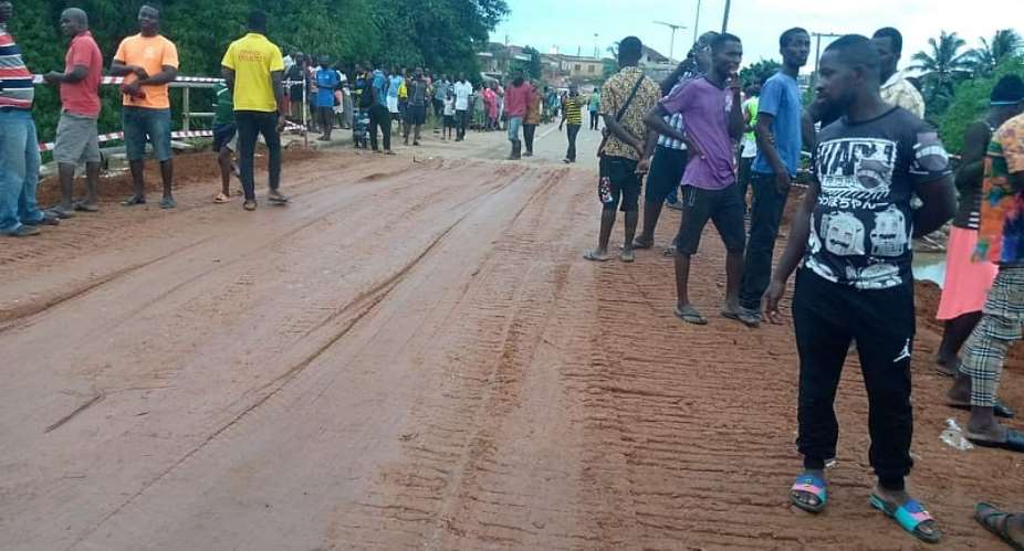 Cape Coast-Twifo Praso roadre-openedto traffic after Jukwa bridge collapsed