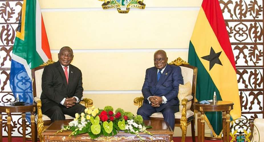 Akufo-Addo congratulates Ramaphosa on re-election in South Africa