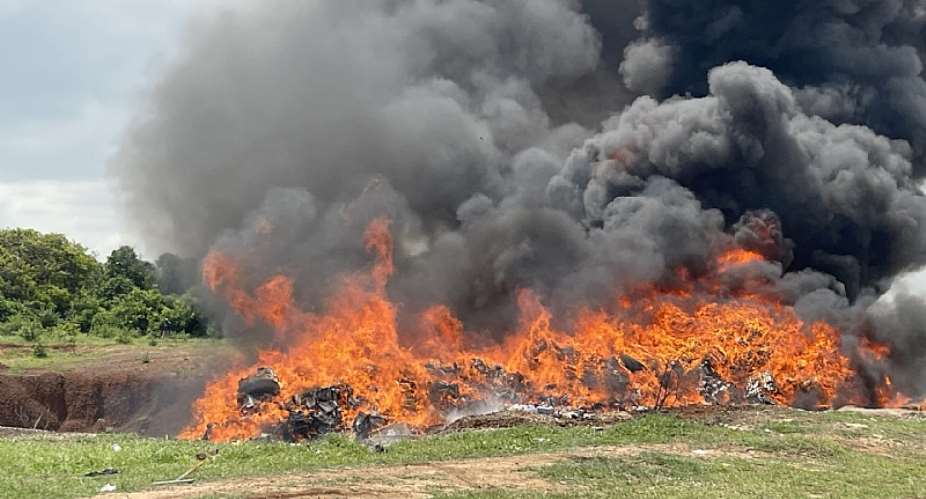 NACOC, NIB destroys over 16,000kg of illicit drugs at Bundase