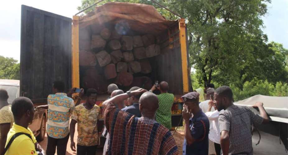 Illegal Rosewood Impounded In Savannah Region