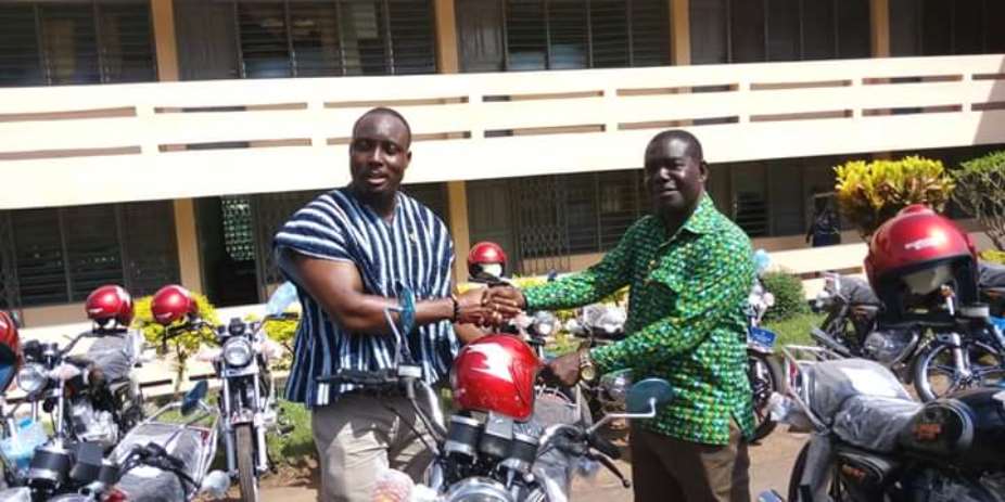 Nzema East MCE Donates Motorbikes To Assembly Members