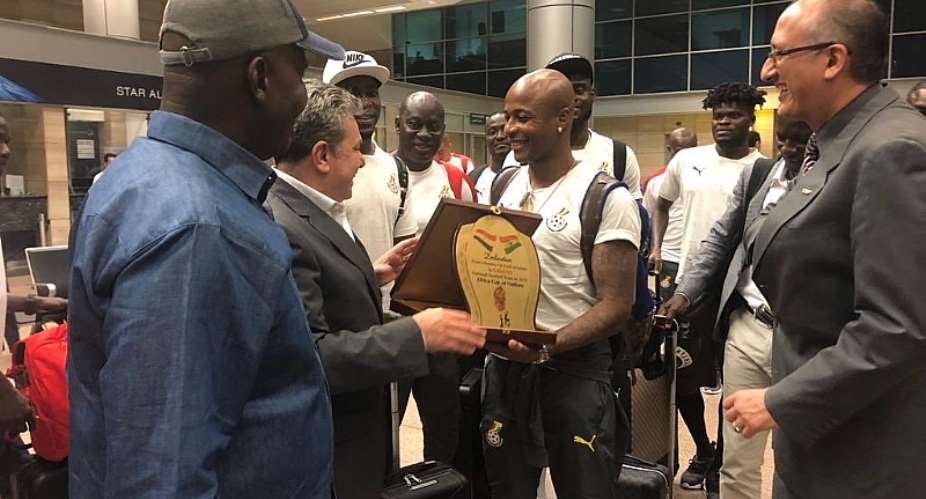 AFCON 2019: Black Stars Arrive In Cairo For AFCON PHOTOS+VIDEOS