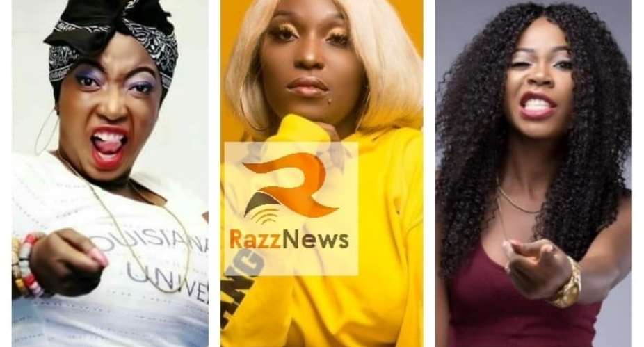 VIDEO: Eno Barony, Freda Rhymz, Ohemaa Dadao Finally Tussle Over Best Rapper Title On Live TV