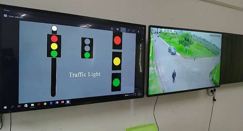 KTU students build traffic light with cameras to tackle campus crime