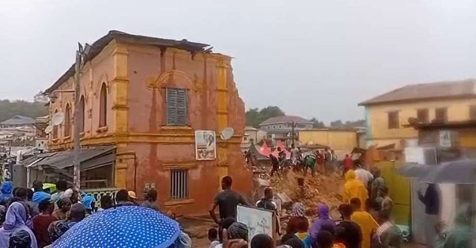 Two dead, three injured after building collapses in Cape Coast