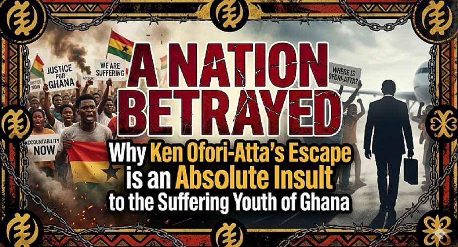 A Nation Betrayed: Why Ken Ofori-Atta’s Escape is an Absolute Insult to the Suffering Youth of Ghana