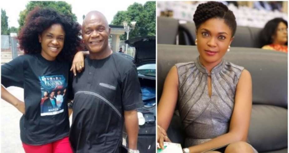 Actress, Omoni Oboli Buries Dad Amidst Tears