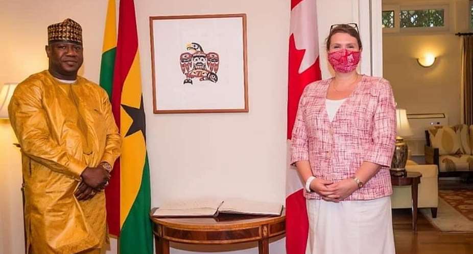 Farouk Aiu Mahama pays courtesy call on Canadian High Commissioner