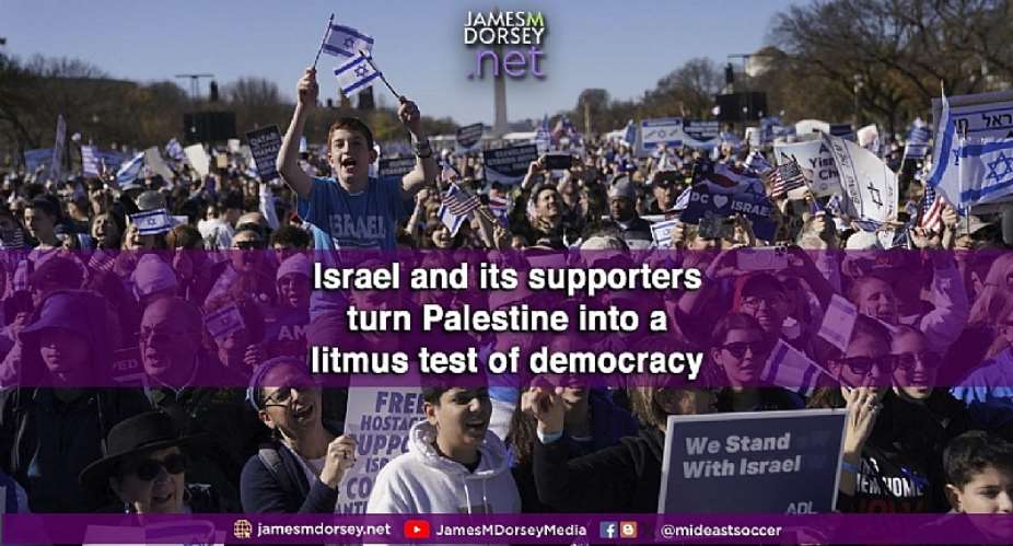 Israel and its supporters turn Palestine into a litmus test of democracy