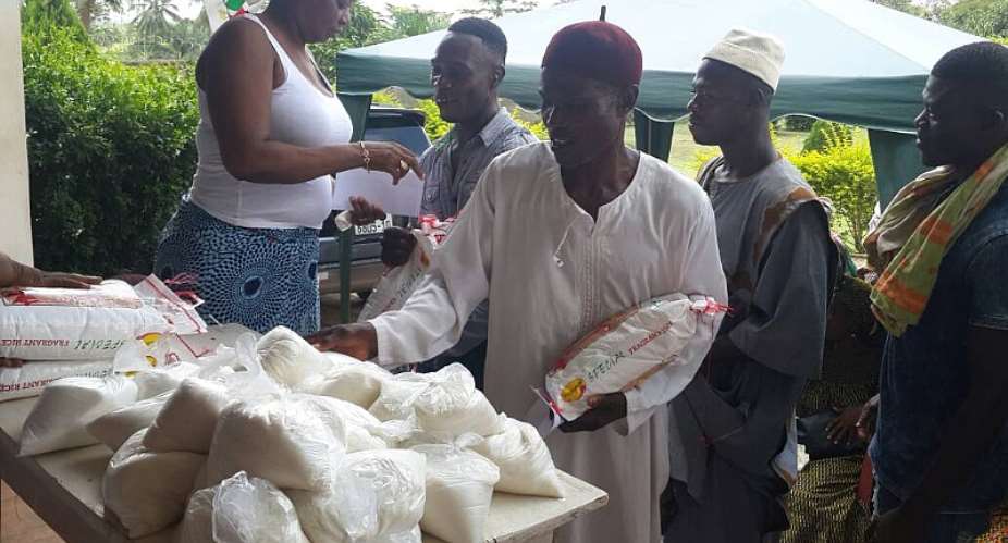 MP Gives To Muslims In Agona East