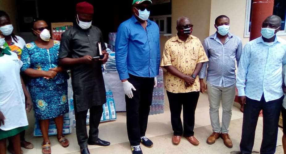 Covid-19: NDC Donates PPE To Hospitals In Abuakwa North