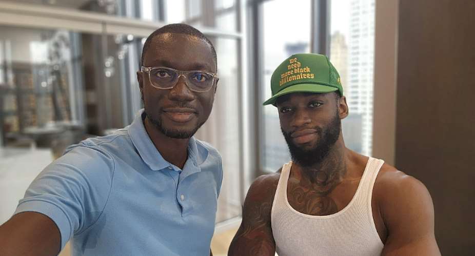 Ameyaw Debrahleft and American pornstar King Nasir