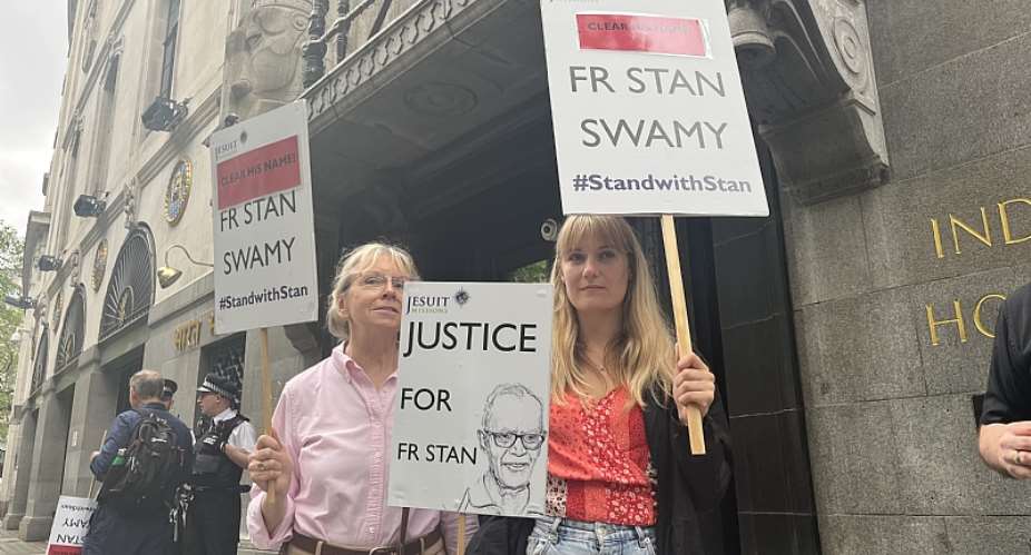 Calls for Justice Reverberate as Protesters Demand Accountability for Slain Jesuit Priest at Indian High Commission in London