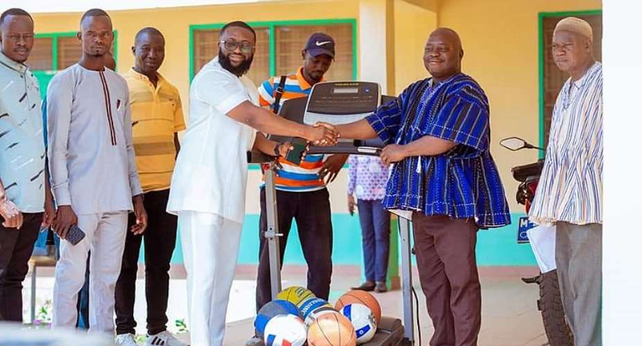 Philanthropist donate sports equipment, mathematical sets to Zebilla SHTS, JHSs