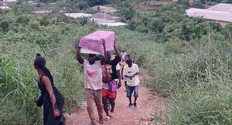 Mother and son buried after Cape Coast rain disaster, NADMO orders building checks