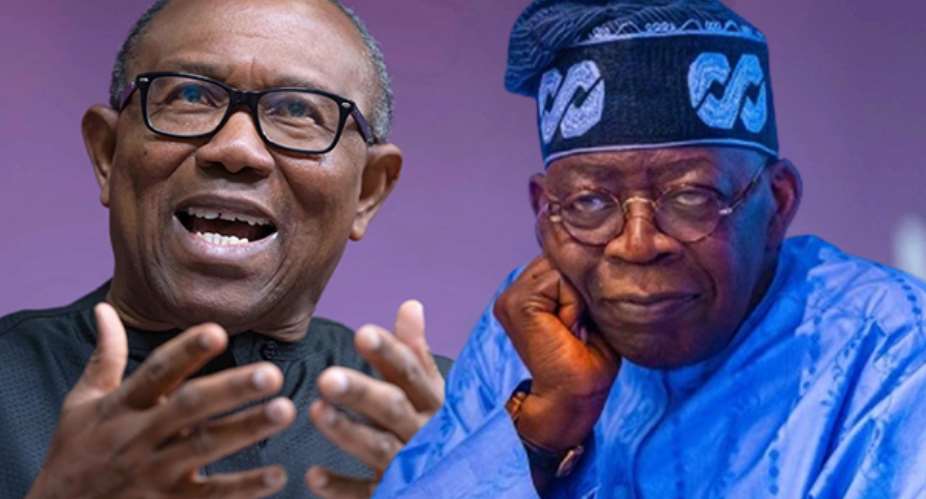 Peter Obileft and President Bola Ahmed Tinubu