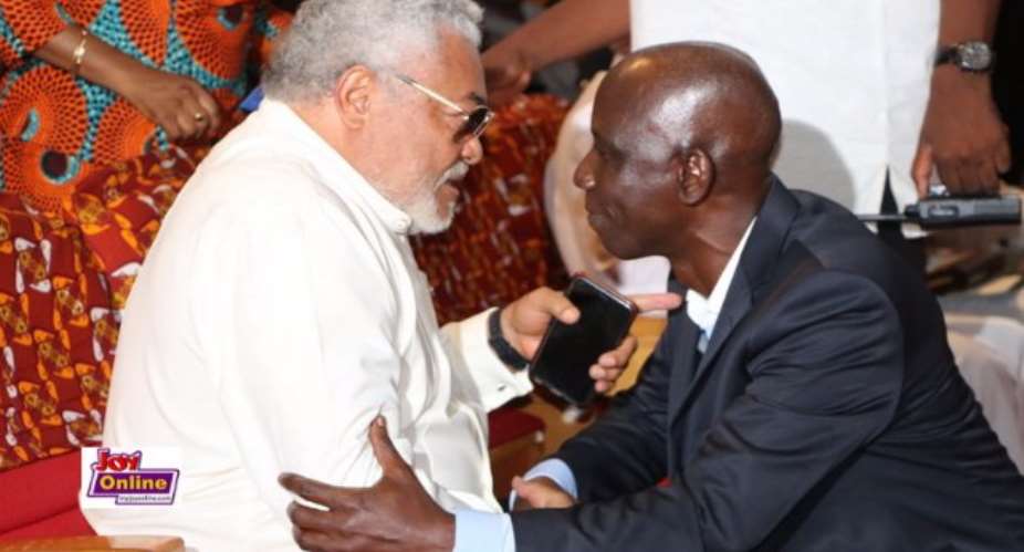 Uncle Ebo Whyte  surprises Rawlings on 70th Birthday