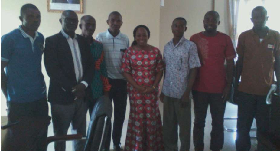 Executives of the Maize Traders Association and Tain District Assembly Officials in a group picture