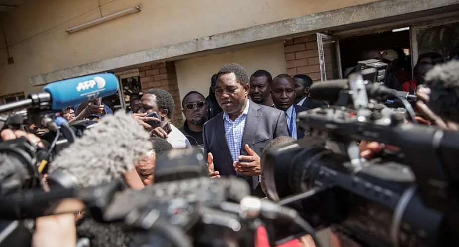 Zambian President Hakainde Hichilema, seen here in 2016, said he opposes a media regulation bill drafted by his own government. Zambian media outlets have been divided over statutory versus self-regulation for years. (Photo: AFP/Gianluigi Guercia)