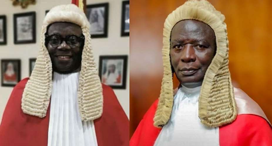 Justice Kwaku Tawiah Ackaah-Boafo and Justice Julius Ansah
