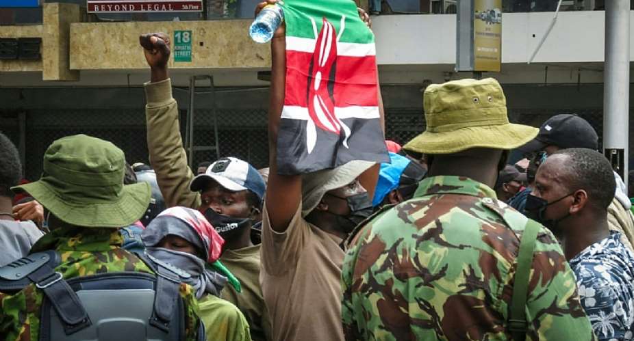 Kenyans protest a state attempt to increase taxes in June 2024. - Source: Unsplash