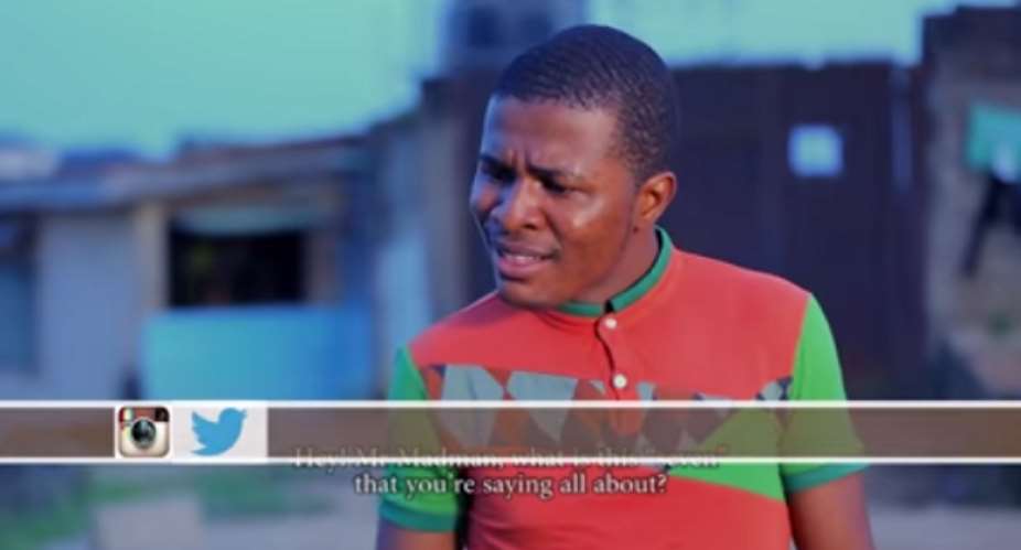Actor, Samuel Ajibola Confronts Mad Man