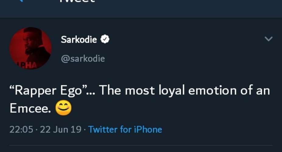 Sarkodie Finally Tweets On Medikal, Strongman Fracas