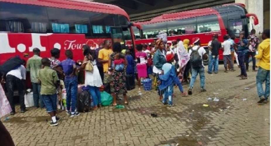 Accra: Travellers stranded at VIP bus terminal over unavailability of buses
