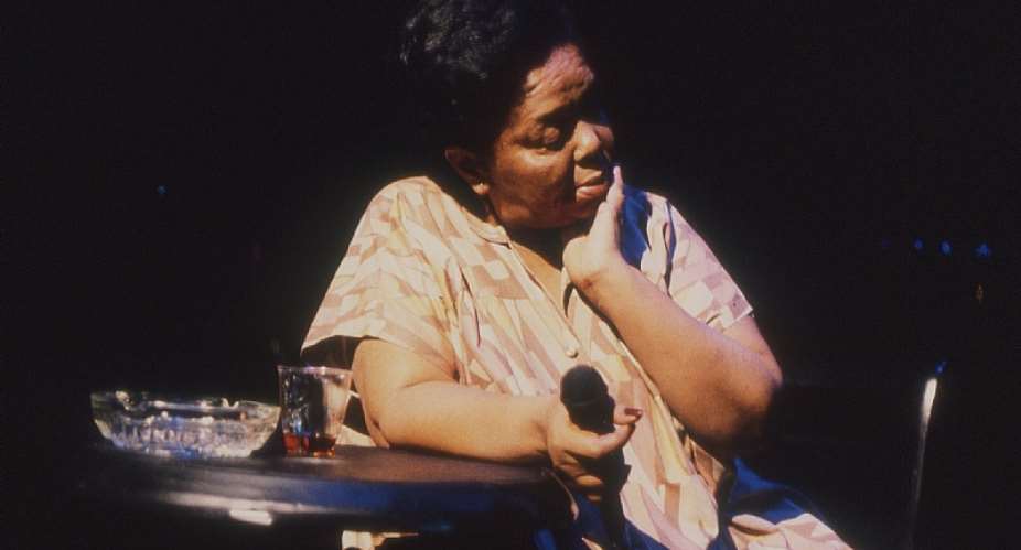 Cesria vora on stage in the new documentary by Ana Sofia Fonseca. - Source: Courtesy Cesria vora film/Encounters