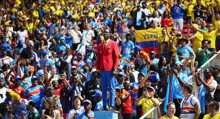 DR Congo fan Michel Nkuka Mboladinga pictured at the stadium in Guadalajara for the World Cup match against Colombia, on June 23, 2026. -  Eloisa Sanchez, Reuters